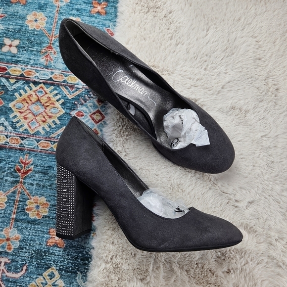 Libby Edelman Shelby Asphalt Heeled Shoe Women US 10 - Picture 1 of 11